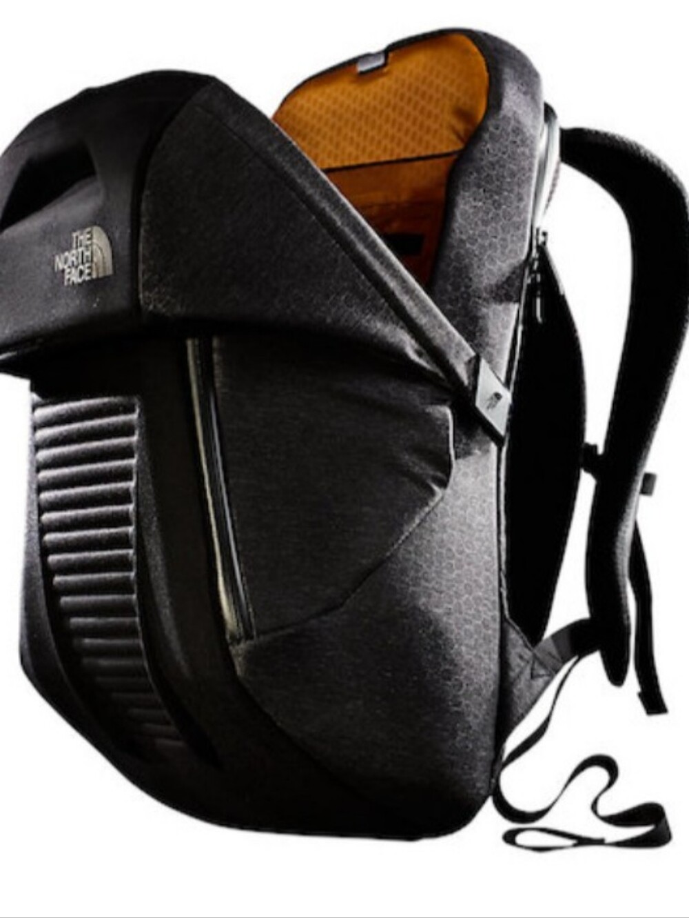 The North Face Access Pack Hard Shell Backpack black/grey colorway 22L |Clean